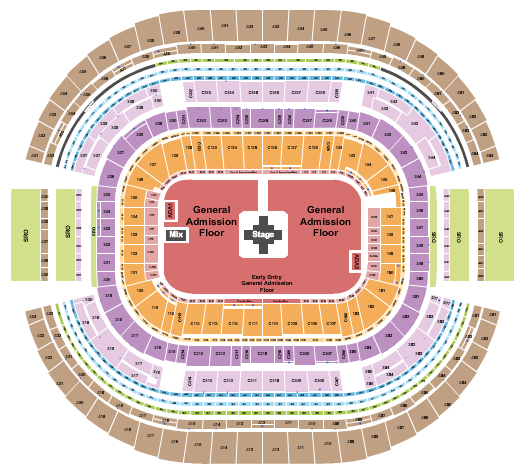 AT&T Stadium Zach Bryan Seating Chart